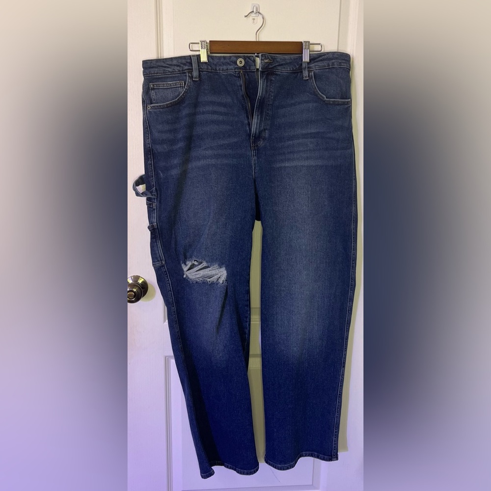 Celebrity Willow High Waited Utility Jeans Size 20 NWOT